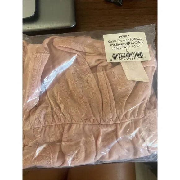 We are HAH by Free People Under The Wire Bodysuit | Copper Rose NWTS Small 1B - Picture 6 of 6